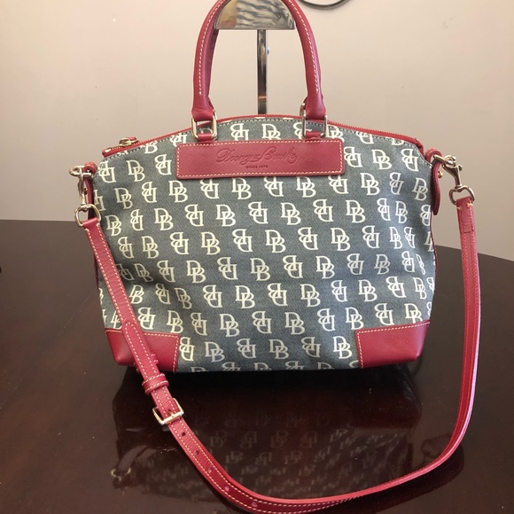 Vintage Dooney & Bourke Signature Leather Trim Bag - Picture 6 of 8